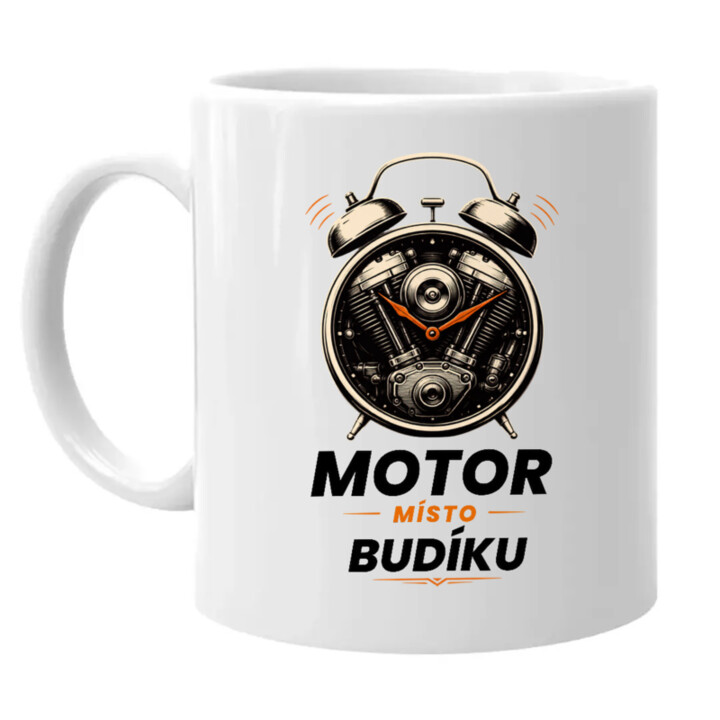 MOTOR MÍSTO BUDÍKU - hrnek s potiskem