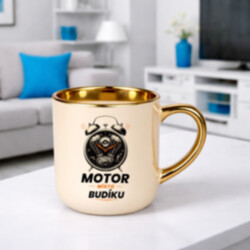 MOTOR MÍSTO BUDÍKU – Elegantní hrnek na dárek