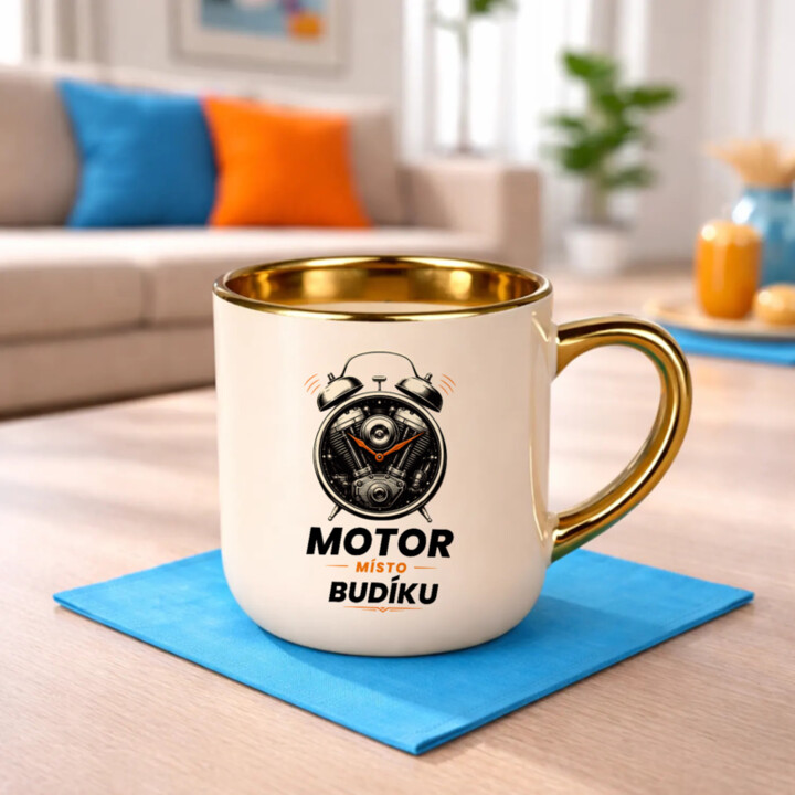 MOTOR MÍSTO BUDÍKU – Elegantní hrnek na dárek