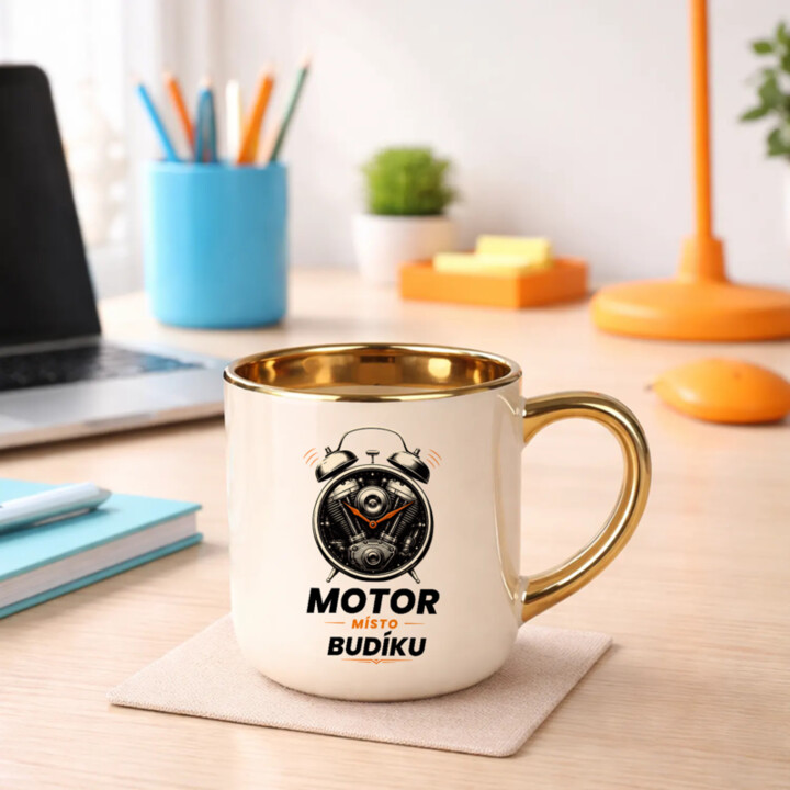 MOTOR MÍSTO BUDÍKU – Elegantní hrnek na dárek