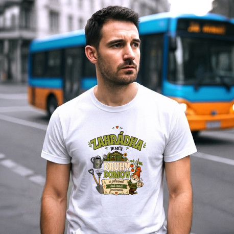 Zahrádka je můj druhý domov - pánské tričko s potiskem