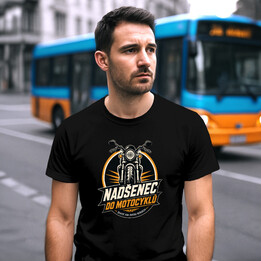 Nadšenec do motocyklů - pánské tričko s potiskem
