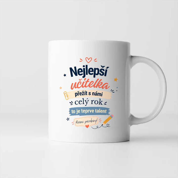 Nejlepší učitelka - hrnek s potiskem