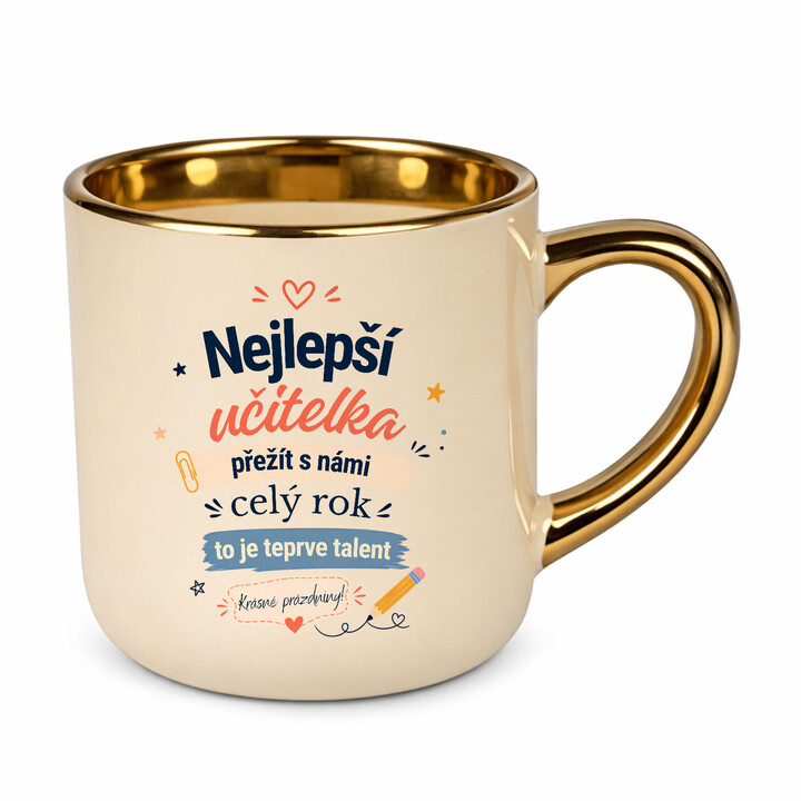 Nejlepší učitelka - Elegantní hrnek na dárek