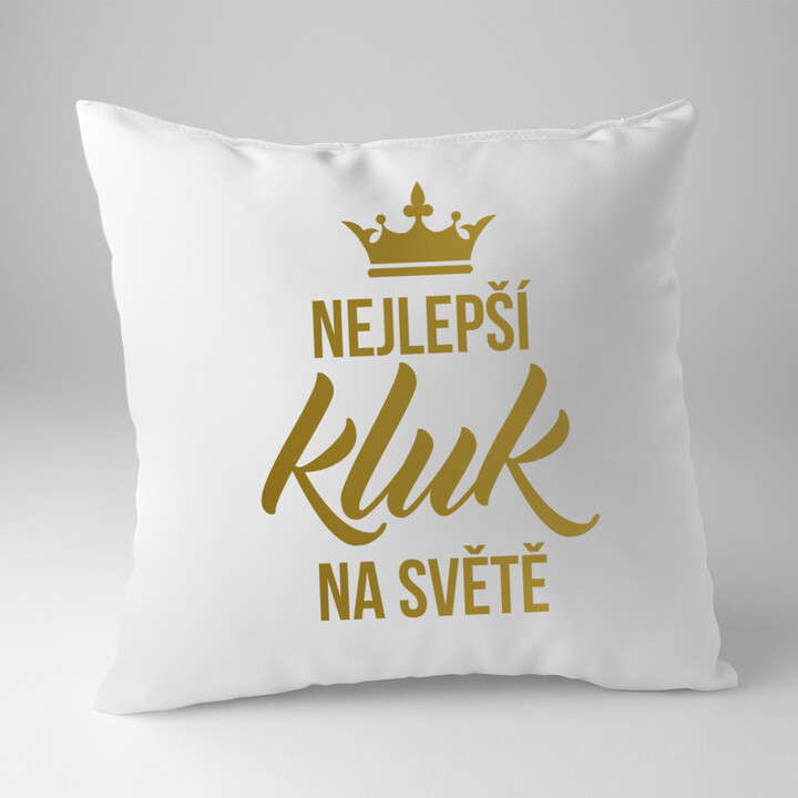 Nejlepší kluk na světě - polštář s potiskem