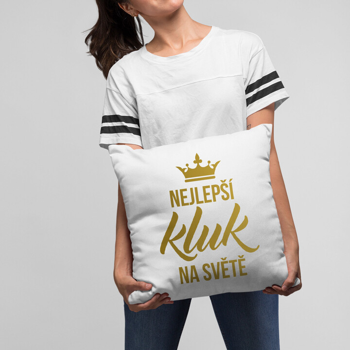 Nejlepší kluk na světě - polštář s potiskem