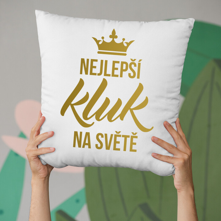 Nejlepší kluk na světě - polštář s potiskem