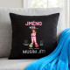 Černý polštář Jméno volá musím jít - personalizovaný produkt
