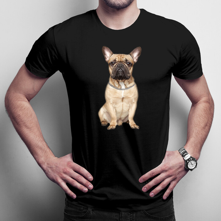 Buldok francouzský - French Bulldog - verze 2 - pánské tričko s potiskem