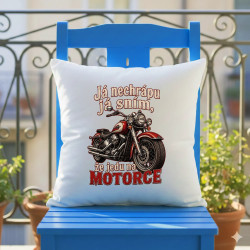 Polštář Já nechrápu já sním že jedu na motorce