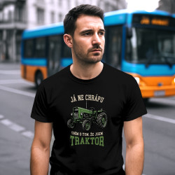Pánské tričko Já nechrápu sním o tom že jsem traktor