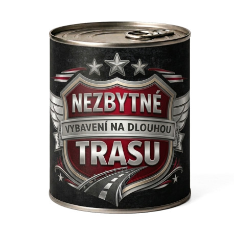 Nezbytné vybavení na dlouhou trasu - Zabalte to do plechovky a překvapte ještě před rozbalením!