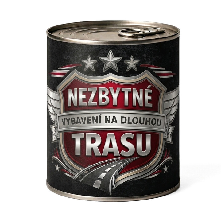 Nezbytné vybavení na dlouhou trasu - Zabalte to do plechovky a překvapte ještě před rozbalením!