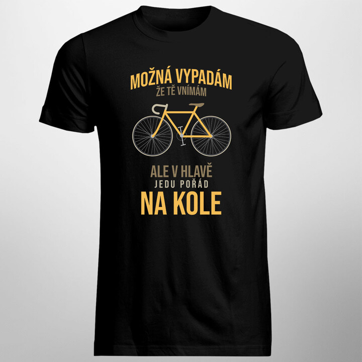 Možná vypadám, že tě vnímám v2 - pánské tričko s potiskem