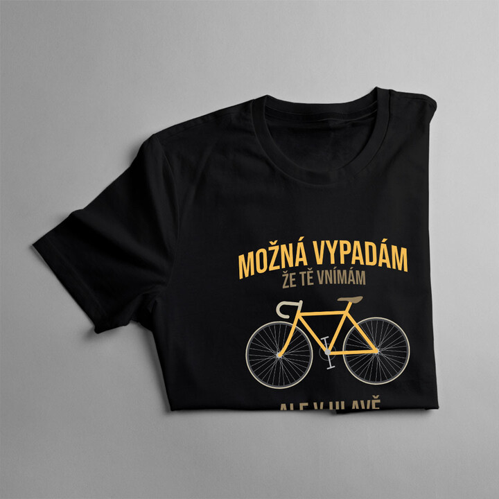 Možná vypadám, že tě vnímám v2 - pánské tričko s potiskem