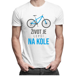 Život je lepší na kole - pánské tričko s potiskem