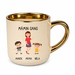 Mámin Gang - elegantní hrnek na dárek pro maminku - personalizovaný produkt