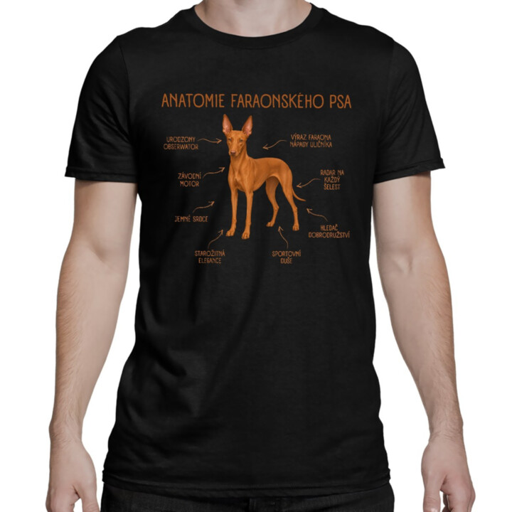 Anatomie faraonského psa - pánské tričko s potiskem