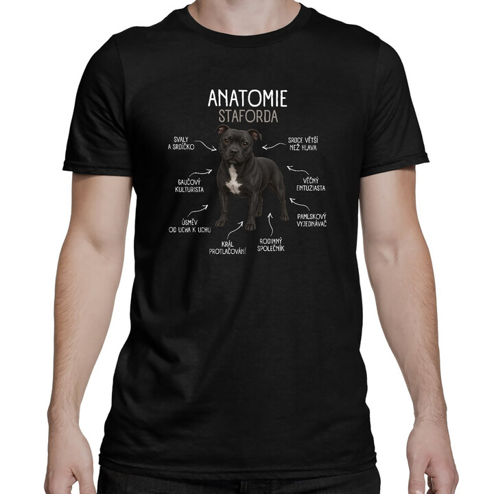 Anatomie staforda - pánské tričko s potiskem