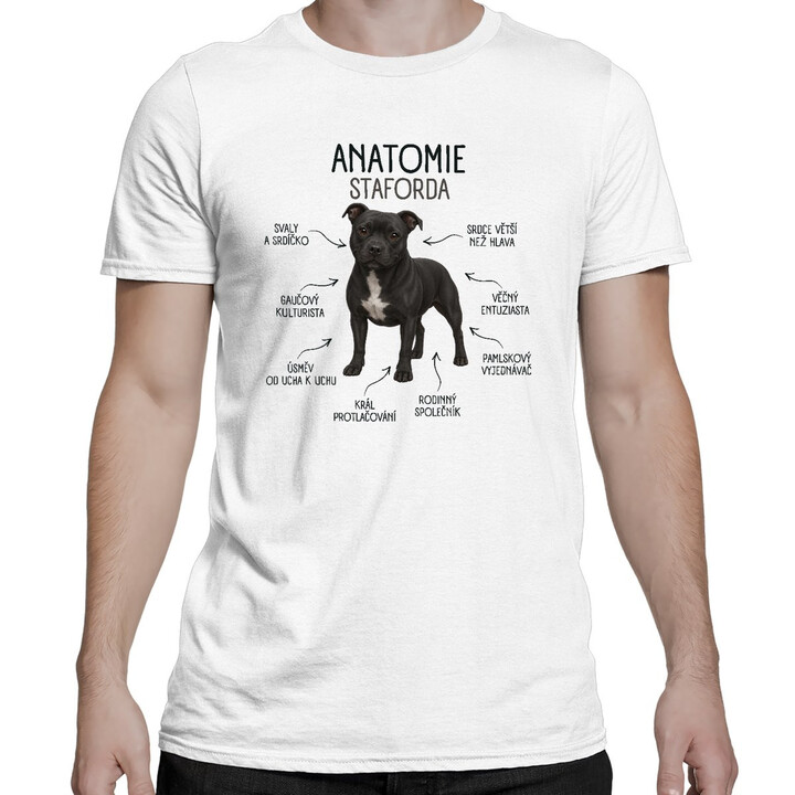 Anatomie staforda - pánské tričko s potiskem