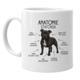 Anatomie staforda - hrnek s potiskem