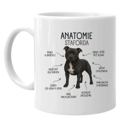 Anatomie staforda - hrnek s potiskem