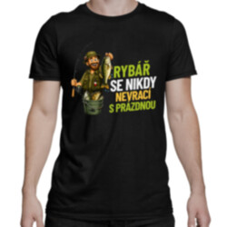 Rybář se nikdy nevrací s prázdnou - pánské tričko s potiskem