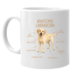 Anatomie labradora - hrnek s potiskem