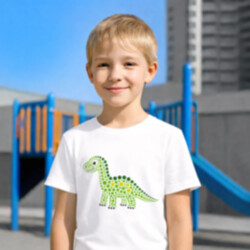 Dinosaurus z teček - den tečky - dětské tričko s potiskem