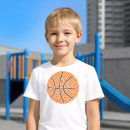 Basketbalový míč z teček - den tečky - dětské tričko s potiskem