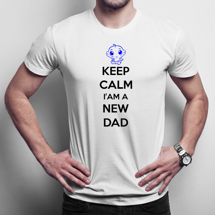 Keep Calm I'm a New Dad - pánské tričko s potiskem