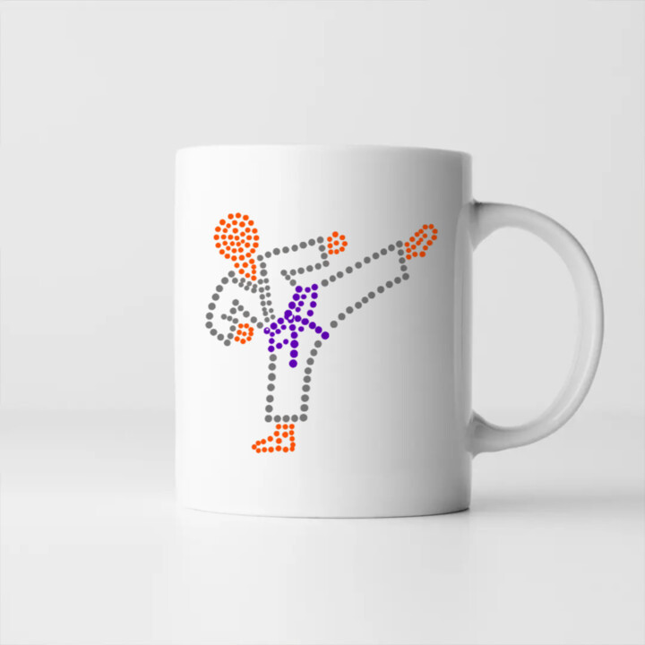 Karate z teček - den tečky - hrnek s potiskem