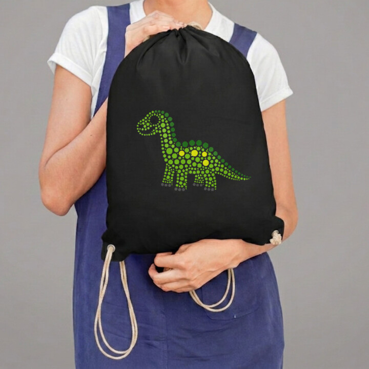 Dinosaurus z teček - den tečky - vak na záda s potiskem