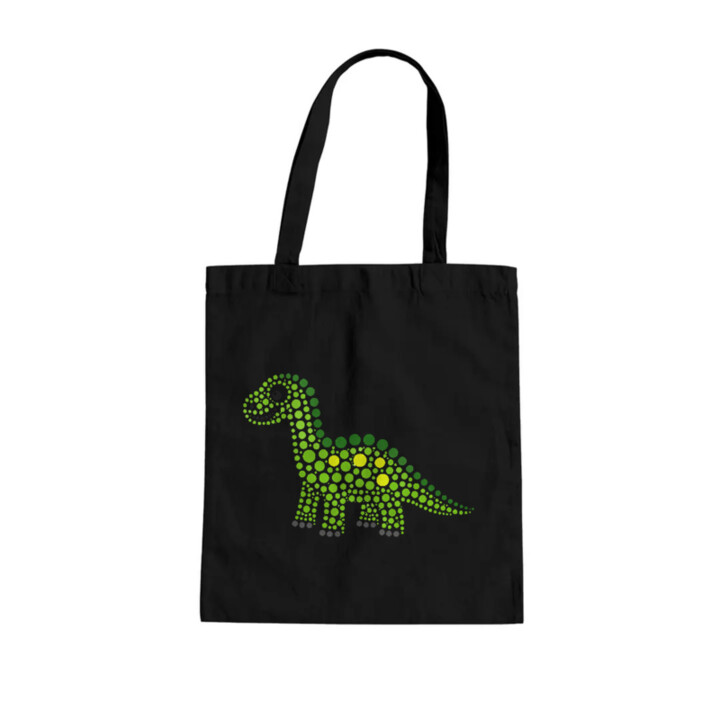 Dinosaurus z teček - den tečky - taška s potiskem