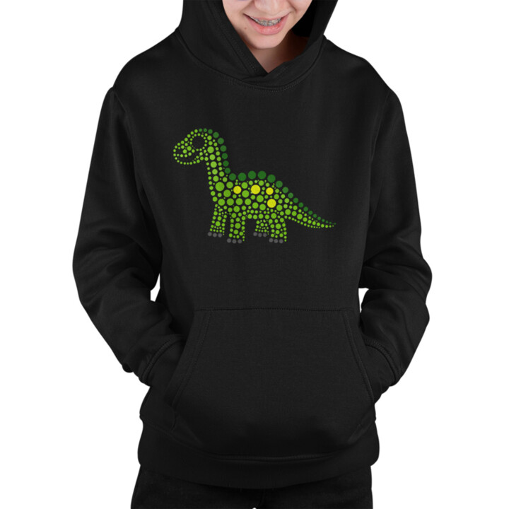 Dinosaurus z teček - den tečky - dětská mikina s potiskem