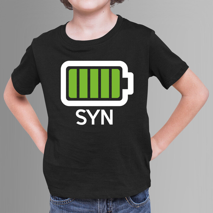Baterie - syn - dětské tričko s potiskem