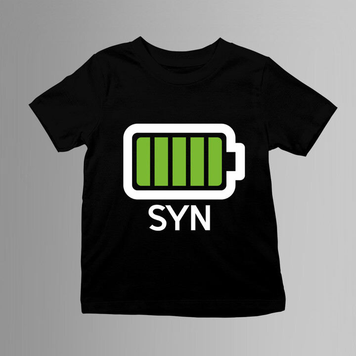 Baterie - syn - dětské tričko s potiskem
