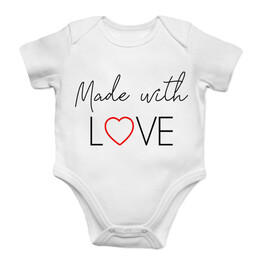 Made with love - dětské body s potiskem