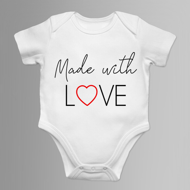 Made with love - dětské body s potiskem