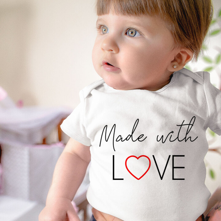 Made with love - dětské body s potiskem