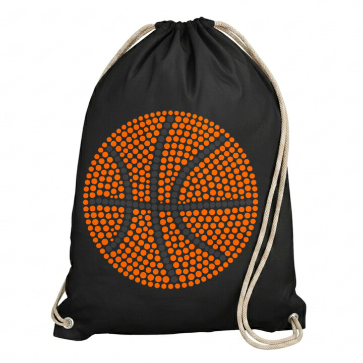 Basketbalový míč z teček - den tečky - vak na záda s potiskem