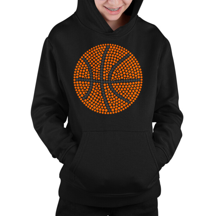 Basketbalový míč z teček - den tečky - dětská mikina s potiskem