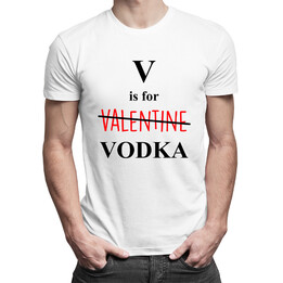 V is for vodka - pánské tričko s potiskem