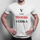 V is for vodka - pánské tričko s potiskem