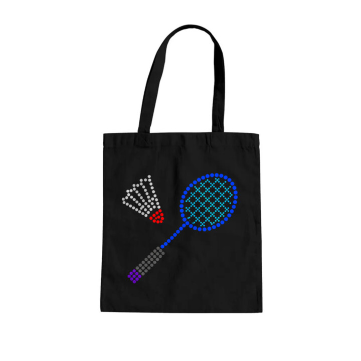 Badminton z teček - den tečky - taška s potiskem
