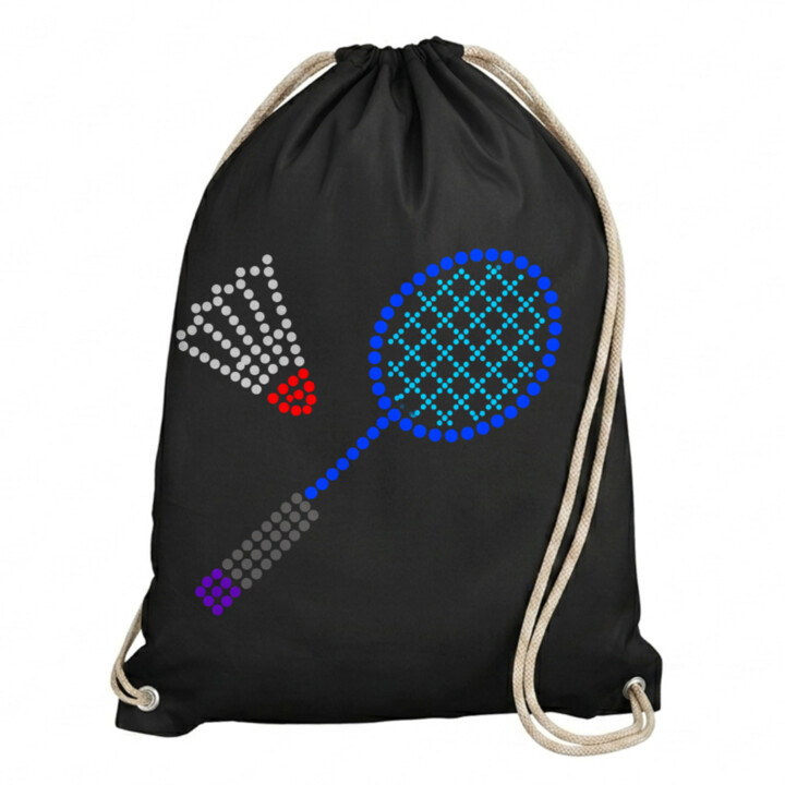 Badminton z teček - den tečky - vak na záda s potiskem