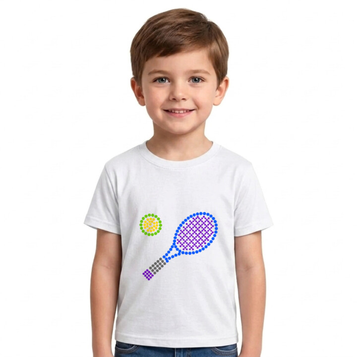 Tenis z teček - den tečky - dětské tričko s potiskem