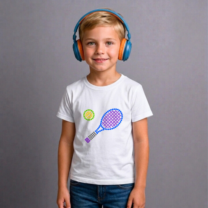 Tenis z teček - den tečky - dětské tričko s potiskem