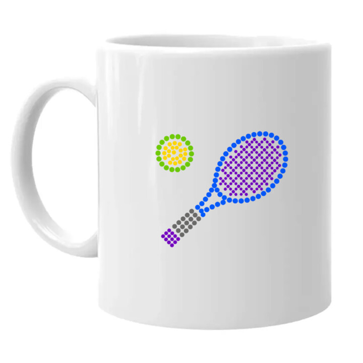 Tenis z teček - den tečky - hrnek s potiskem