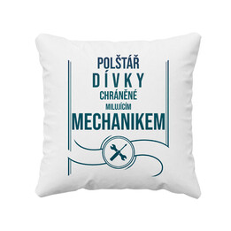 Polštář dívky chráněné milujícím mechanikem